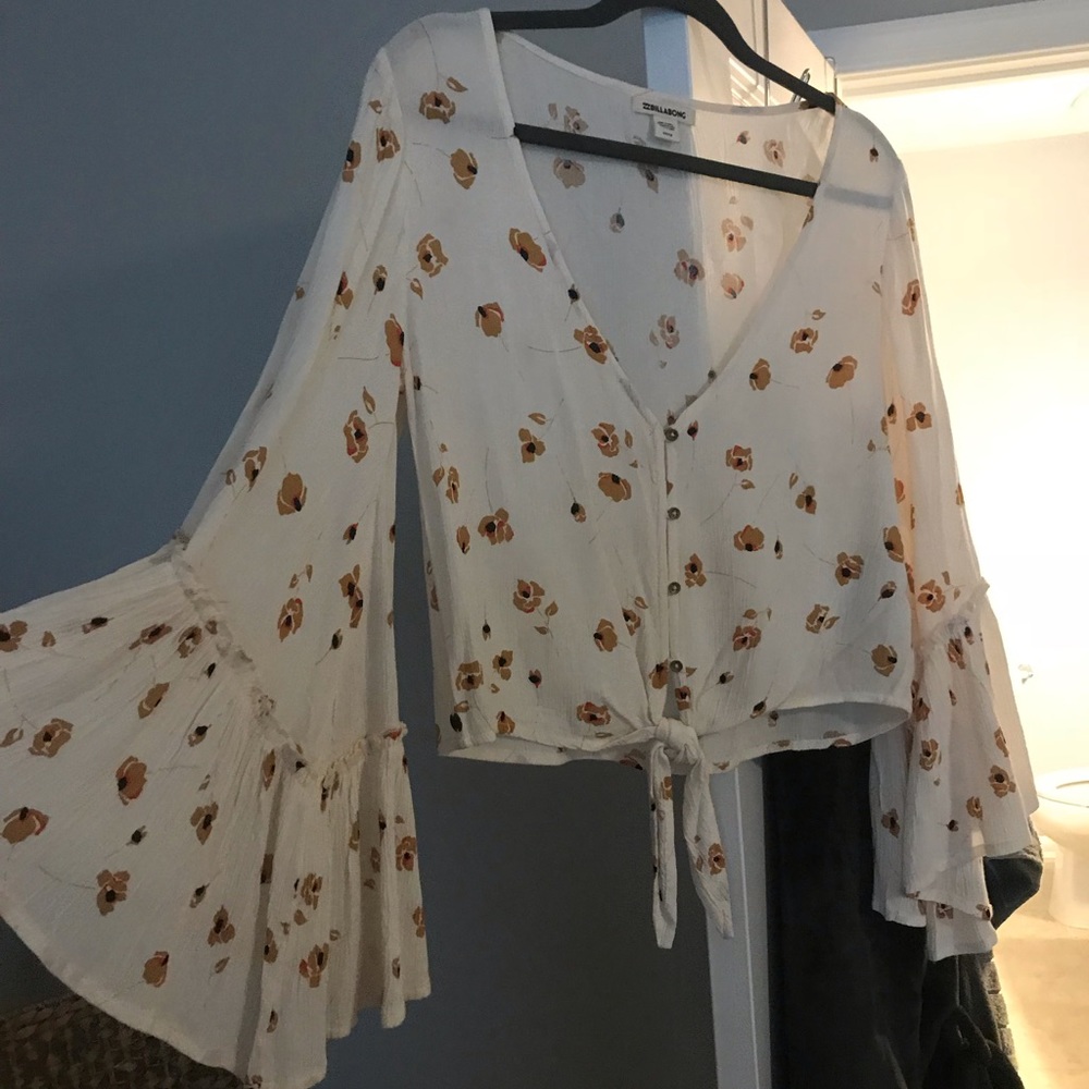 Ivory & Yellow Billabong Top